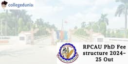 RPCAU PhD Fee structure 2024 25 Out